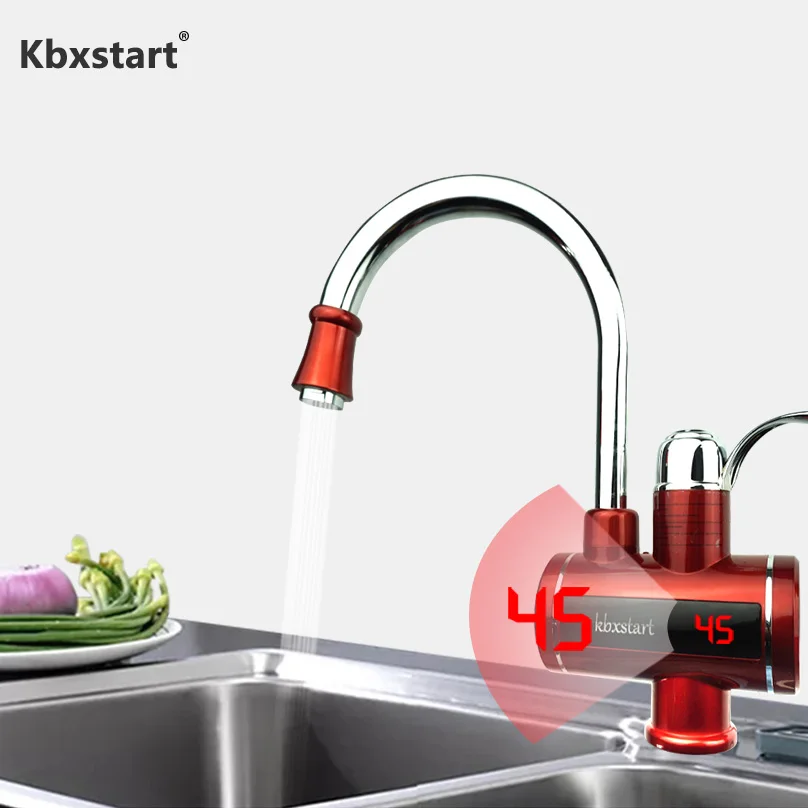 3000 Вт мгновенный Электрический безрезервуарный Кухня светодиодный нагреватель