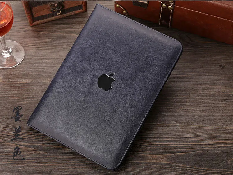 Чехол для iPad Air2, чехол ESR премиум класса из искусственной кожи, роскошный бизнес Чехол-книжка с подставкой, Карманный чехол с функцией автоматического пробуждения, смарт-чехол для iPad 6 - Цвет: Синий