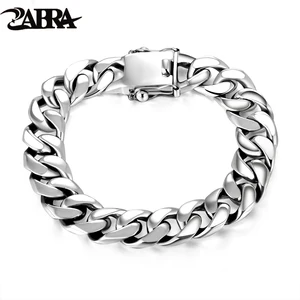 Браслет-цепочка мужской из серебра 925 пробы, с полированным плетением