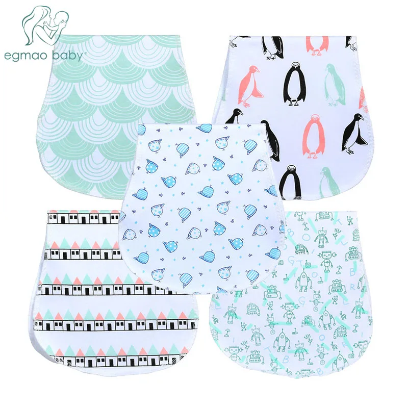 100% органический хлопок нагрудники детская отрыжка ткани для новорожденных