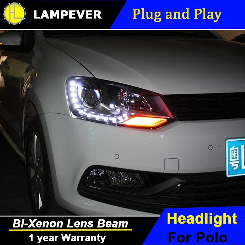 Lampever для VW Защитные чехлы сидений сшитые специально Volkswagen POLO фары 2011-2015 GTI Стиль