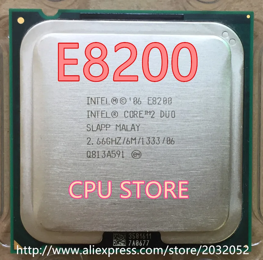 Оригинальный процессор Intel Core 2 Duo E8200 66 ГГц/6 МБ/1333 МГц двухъядерный разъем 775 (100%