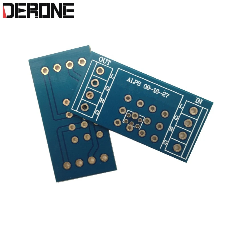 2 piece potentiometer PCB for amplifier ALPS 9 type 16 27 side gold plated |