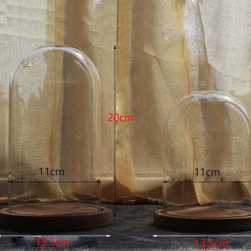Креативная стеклянная подставка из цельной древесины прозрачное стекло