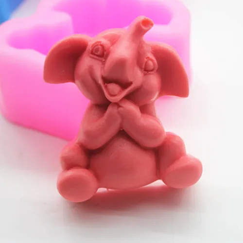 C376 слон искусство силиконовая форма для мыла формы ручной работы|silicone soap mold|craft