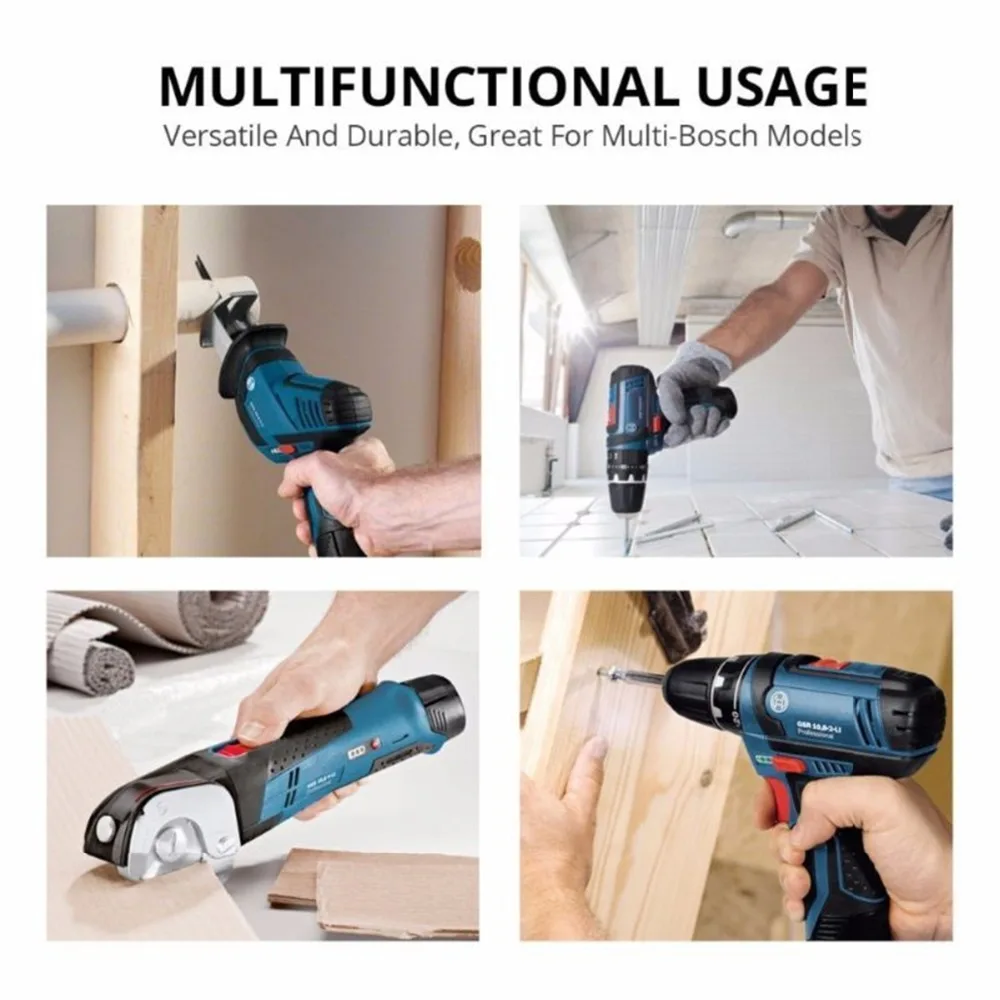 Powtree 2000 мАч 12В для Bosch BAT411 электроинструменты аккумуляторная батарея Замена BAT412A