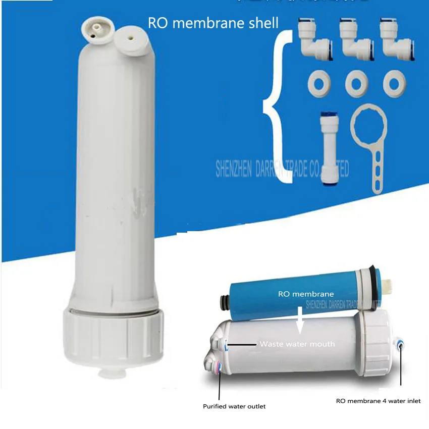 

1PC Water Filter 1812 RO Membrane Housing +50gpd Vontron RO Membrane +Reverse Osmosis Water Filter System some of Parts