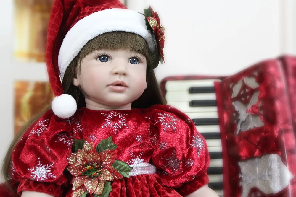 60 см Силиконовая виниловая Кукла Reborn Baby 24 дюйма принцесса малыш живой Bebe