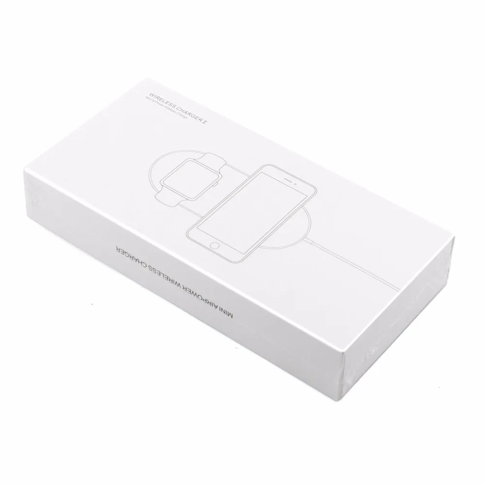 Беспроводное зарядное устройство FEBIDEA 2 в 1 для iphone X 8 Plus applewatch 3 Airpower XR XS MAS