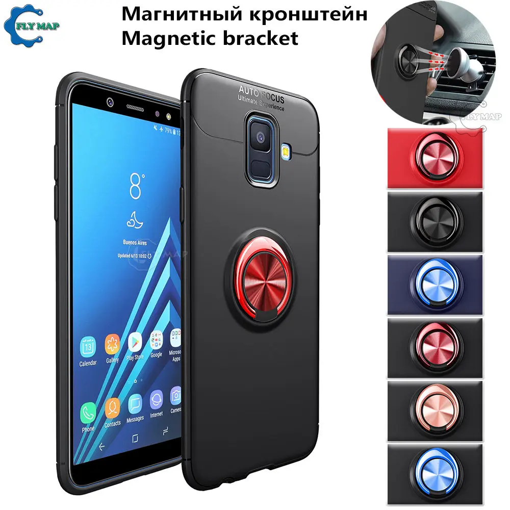 Soft Silicone Case for Samsung Galaxy A6 A600FN Invisible Bracket Phone Cover A 6 SM-A600FN SM-A600FN/ds SM A600FN/ds Capa