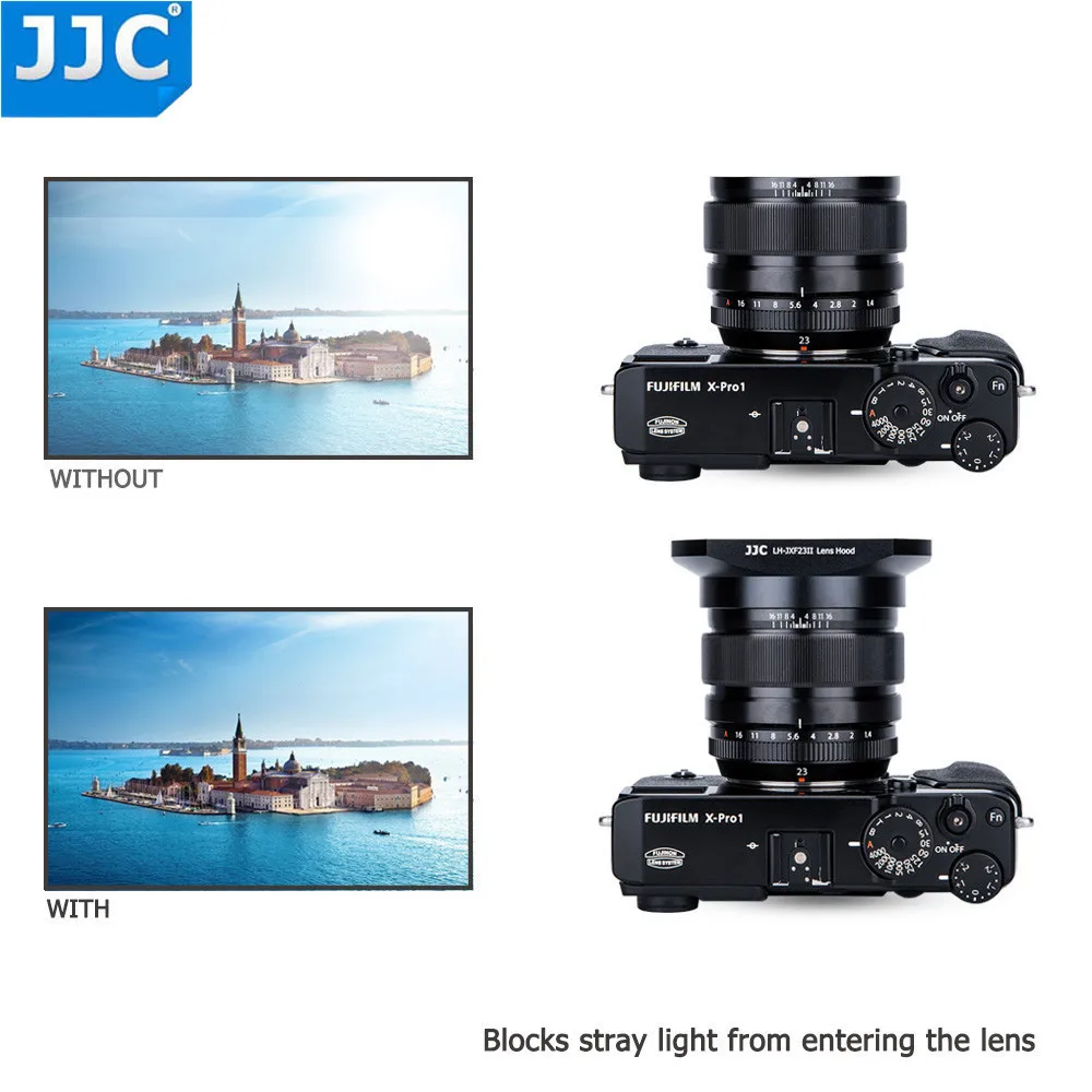 Квадратная бленда для объектива камеры JJC 62 мм размер резьбы FUJINON XF 23 F1.4 R/XF 56 F1.2 R APD