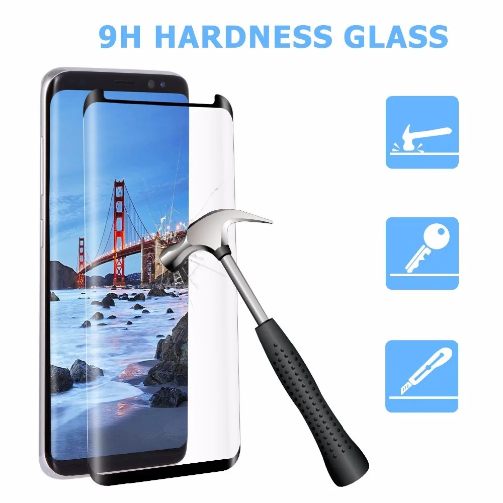 Закаленное стекло Gourde для samsung Galaxy S10 S9 S8 Note 10, Защитное стекло для экрана samsung note 8 9 S9 S8 Plus 9H