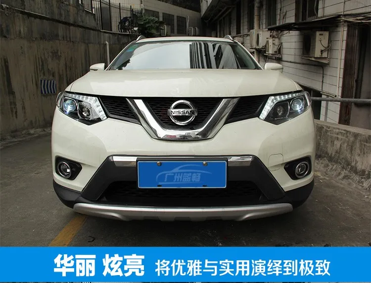 Автомобильный Стайлинг корпус передней фары для Nissan X-trail- фары, светодиодные фары DRL Двойной Луч би-ксеноновая разрядная лампа высокой интенсивности для автомобиля аксессуары