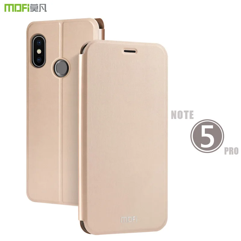 Чехол для Redmi Note 5 MOFI redmi note глобальная версия кожаный флип-кейс Pro полный мягкая