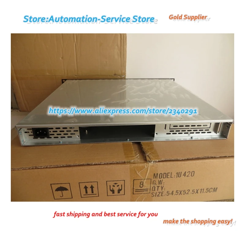 1U Server Case Industrial Control Cabinet IDC Storage Short Hard Disk 42CM Depth | Электроника