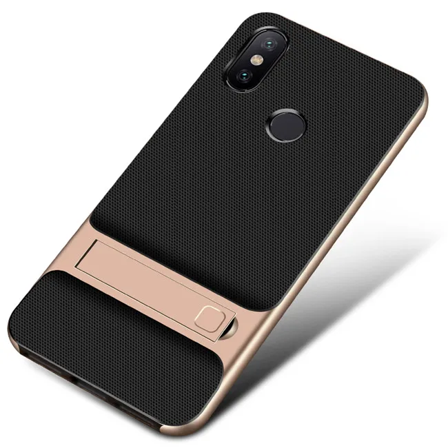 Для Xiaomi A1 A2 Redmi Note 5 Pro Note6 7 матовая Противоударная нейлоновая Броня гибридная резина+ Жесткий ПК Бампер задний Чехол - Цвет: Gold