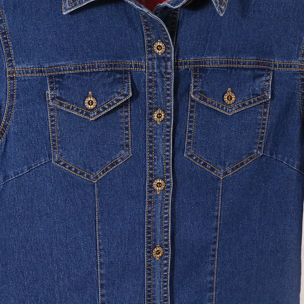 Женская Джинсовая блузка верхняя одежда осень 2019 женские рубашки женская синяя