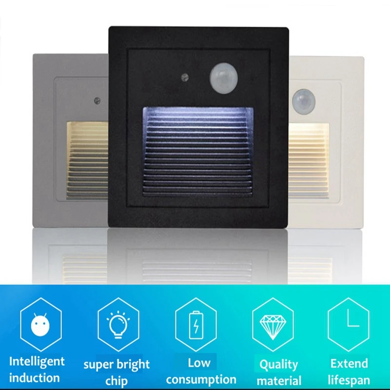 PIR детектор движения + Датчик света Led шаг лестницы огни Водонепроницаемый