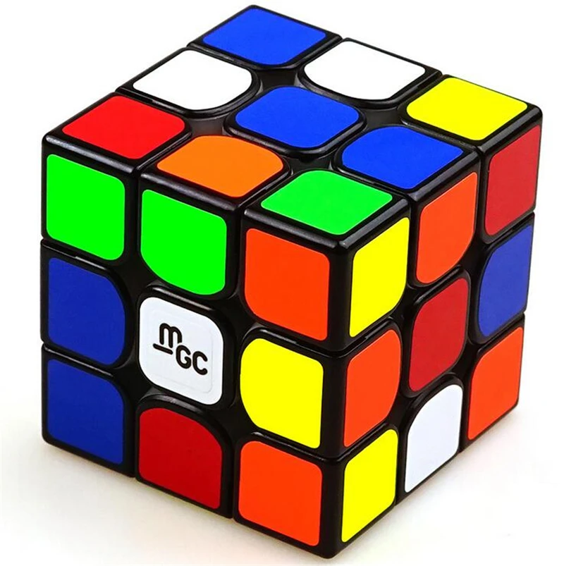 New 3X3 Magnetic Version MGC Magic Cube  for Brain Training - Black/White