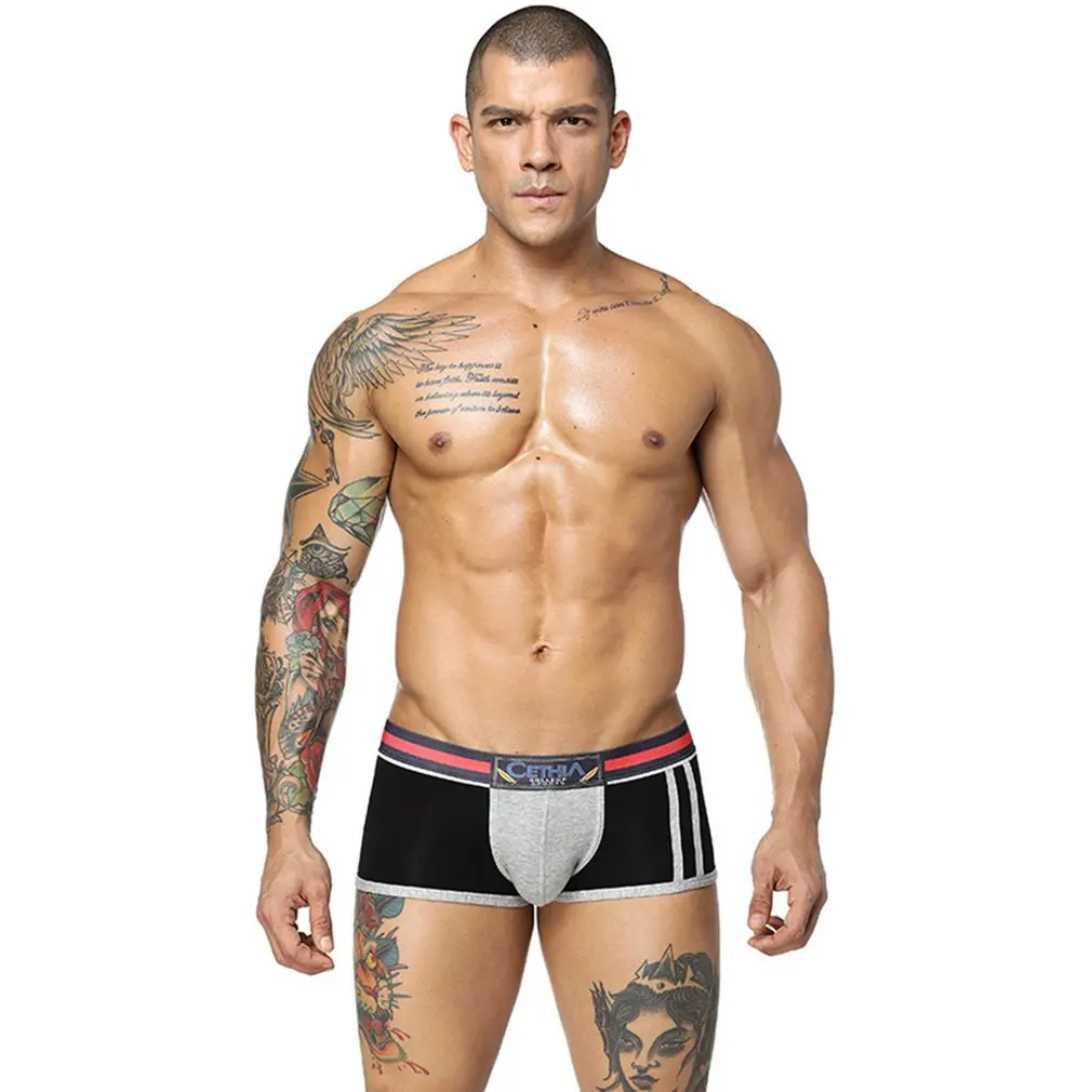 Нижнее белье Cueca для мужчин 1 шт. хлопковые боксерские шорты | Мужская одежда