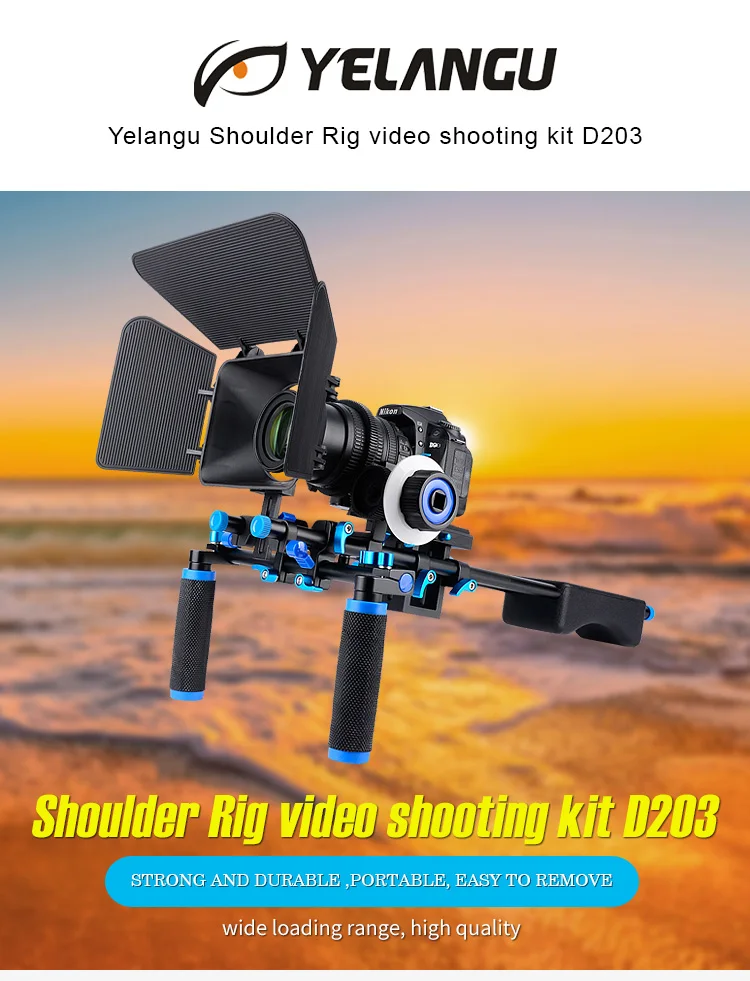 Новое поступление DSLR Rig Видео стабилизатор плеча Поддержка комплект фильм оборудование легко Rig для Canon Nikon sony DSLR Камера видеокамера