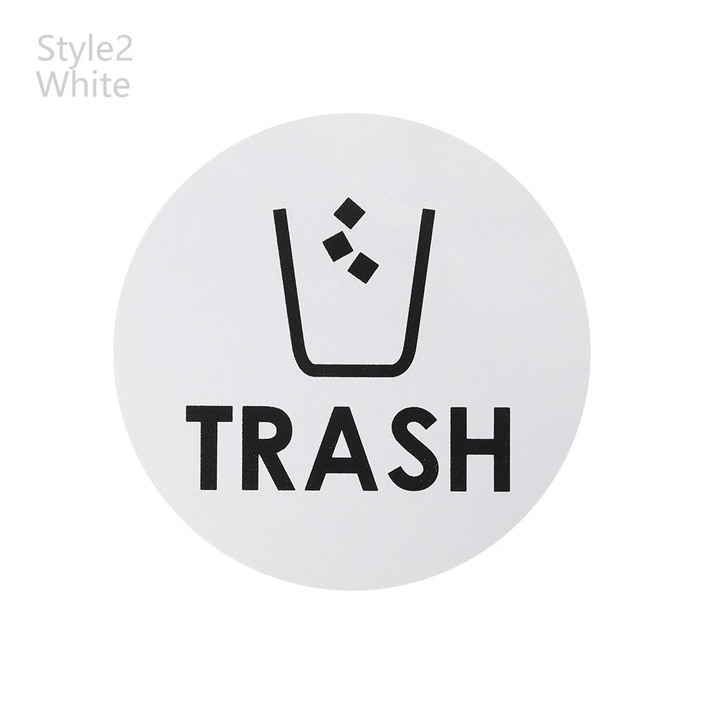 Style 2 White 1/4 шт. Горячее предложение многоразового использования и мусор Стикеры символ организовать мусора Кухня мусорные контейнеры стены Стикеры домашний декор - Цвет: Style 2 White