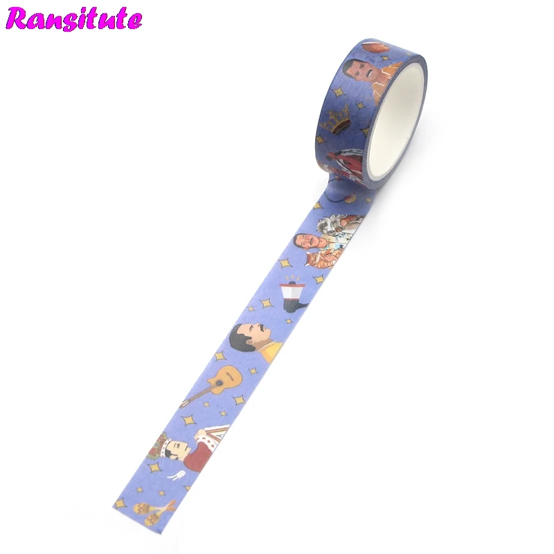 Бумажная лента ranрасположенная R454 Singer Washi ручная декоративная бумажная сделай