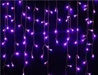 3,5 м 100 SMD фиолетовая занавеска для праздника, фестиваля, Свадебные огни Светодиодный светодиодная гирлянда, ледяная гирлянда, гирлянды для вечерние ринки, сказочное Рождество