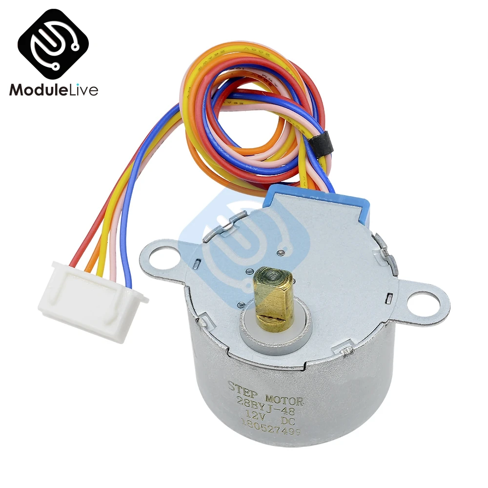ULN2003 5V 12V 4 фазы 5 Провода 5-проводной Шаговый двигатель Шестерни мотор 28BYJ-48-5V, микро мини электрический шаговый двигатель для PIC AVR 51