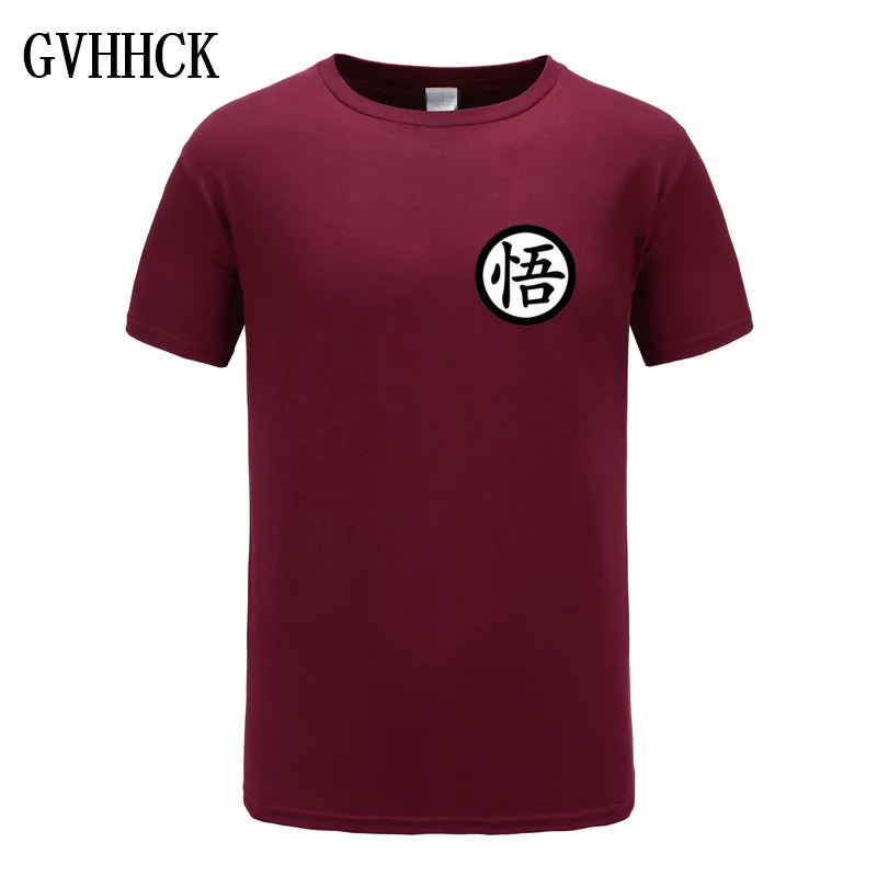 maroon Брендовая футболка с Драконий жемчуг, мужская летняя футболка с Драконий жемчуг Z super son goku, облегающая футболка для косплея, 3D футболки, vegeta, футболка Homme - Цвет: maroon