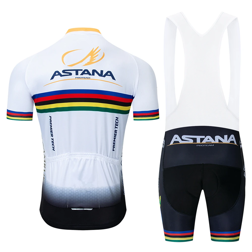 

2019 Team ASTANA Cycling Clothing Set Mens Bicycle Maillot MTB Racing Ropa Ciclismo Summer Hombre Roupa Bike Jersey
