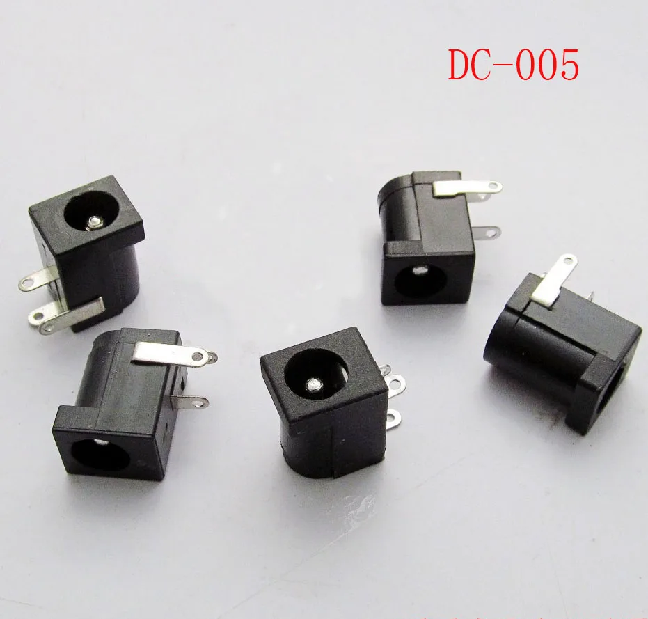 100 шт./Lo t DC005 DC5.5 DC разъем питания 5 5*2 1 мм гнездовой DC-005 | Строительство и ремонт