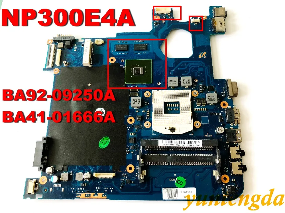 Original  For Samsung NP300E4A motherboard BA41-01666A BA92-09250A tested good  free shipping  connector