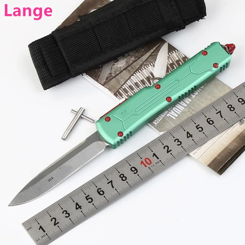 Lange Micro Bounty Hunter VG- 10 лезвие алюминиевый кемпинг выживание на природе EDC Охота