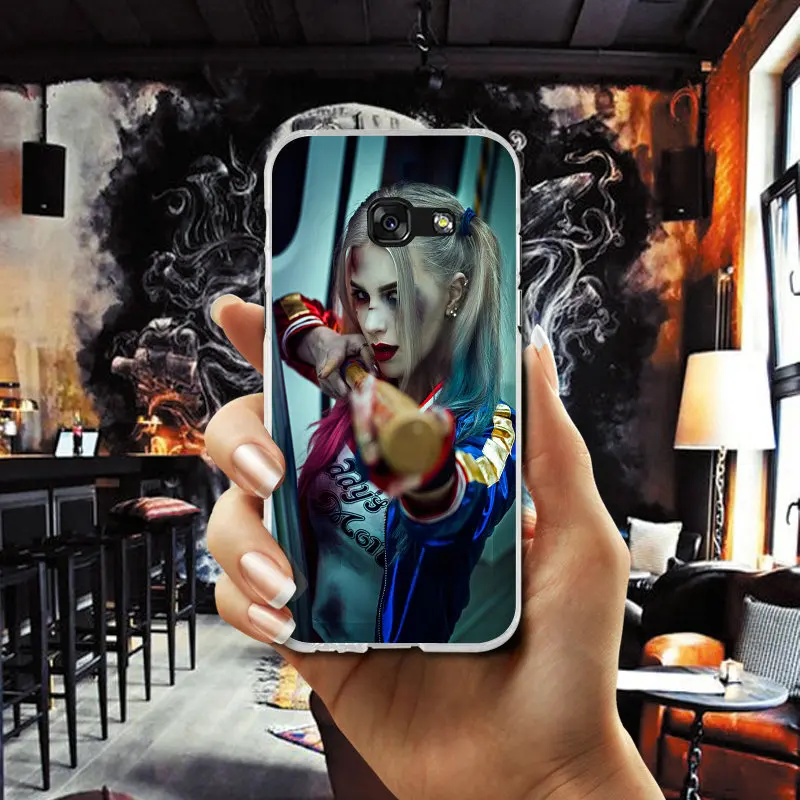 Харли Квинн костюм Мягкие силиконовые ТПУ телефон чехлы для Samsung Galaxy A3 A5 A7 J1 J2 J3 J4 J5
