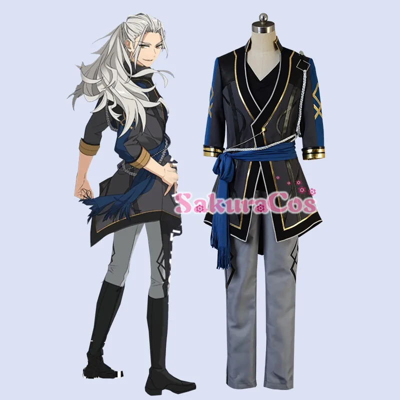 

Anime! Ensemble Stars Adam Ran Nagisa sj Uniform Cosplay Costume Gothic Outfit For Unisex Custom-made Size Free Shipping