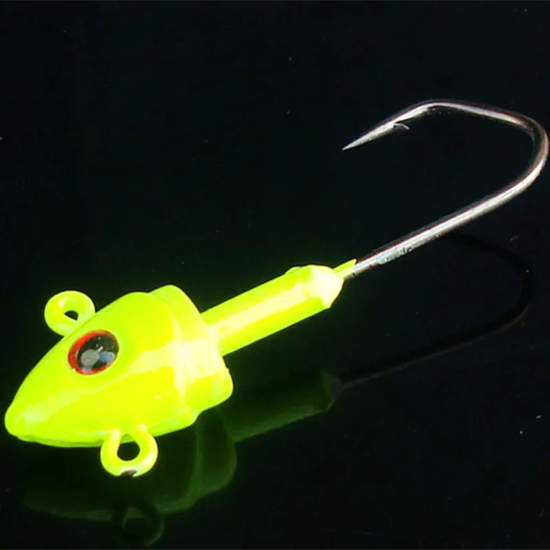 Ufishing джиг голова рыболовные крючки 7 г 10 г 14 г 21 г 28 г 3d свинцовый рыболовный крючок Мягкая приманка в виде червей крючки