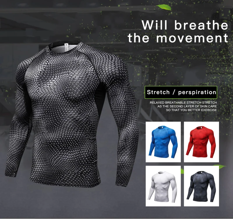 Длинный рукав быстрая сушка рашгард мужской компрессионная майка bodybuilding clothes спортивная одежда баскетбол спортивная футболка майки для фитнеса одежда для фитнеса gym майка футболка для тренировок demix рашгард