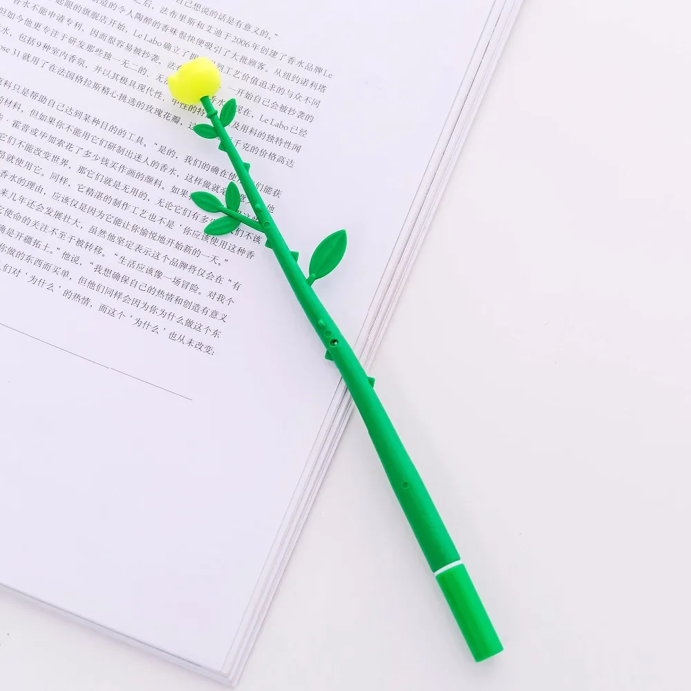 2 шт./партия новинка креативный Милый Цветочный гель с запахом цветов ручка