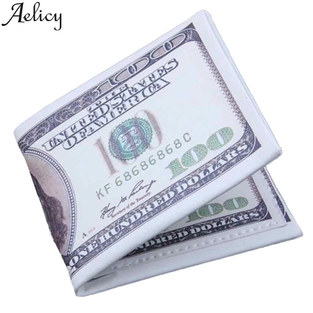 Модные двухскладные кошельки Aelicy для мужчин и женщин кожаные дамские сумочки