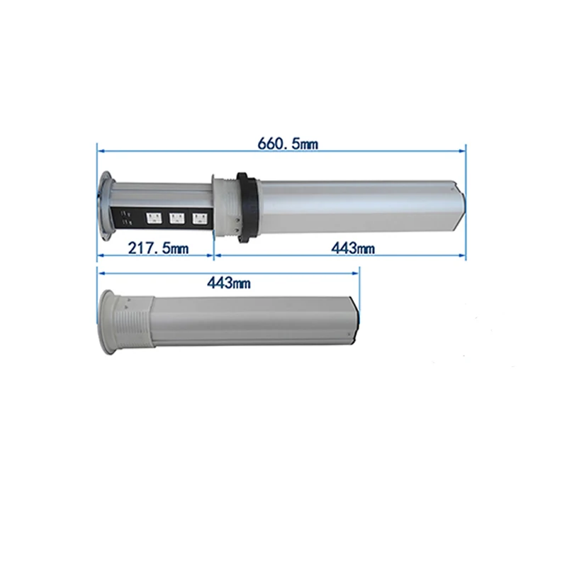 Автоматическая моторизованная подъемная всплывающая розетка питания 3