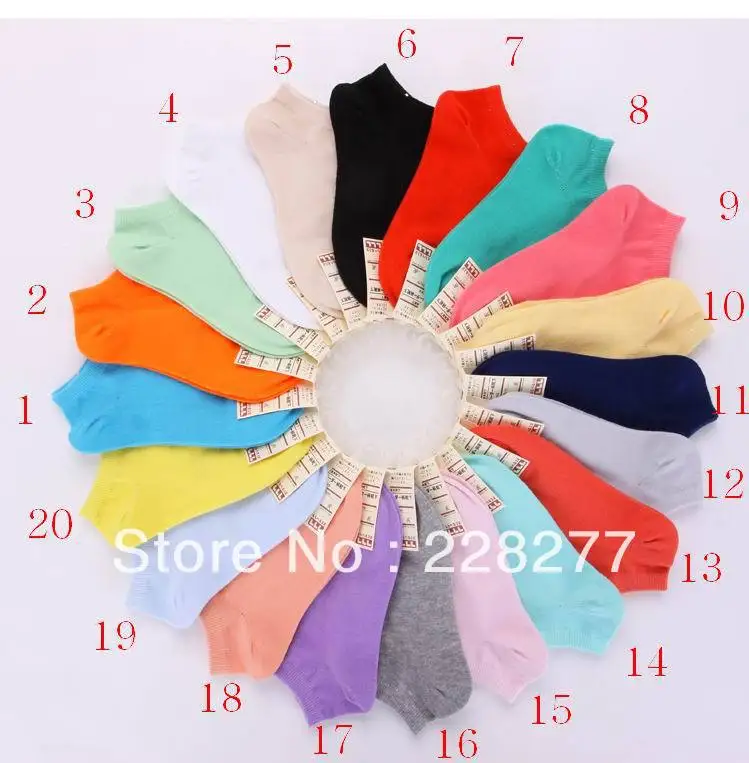 Бесплатная доставка 40 шт. = 20 пар конфетных цветов из хлопка | Женская одежда