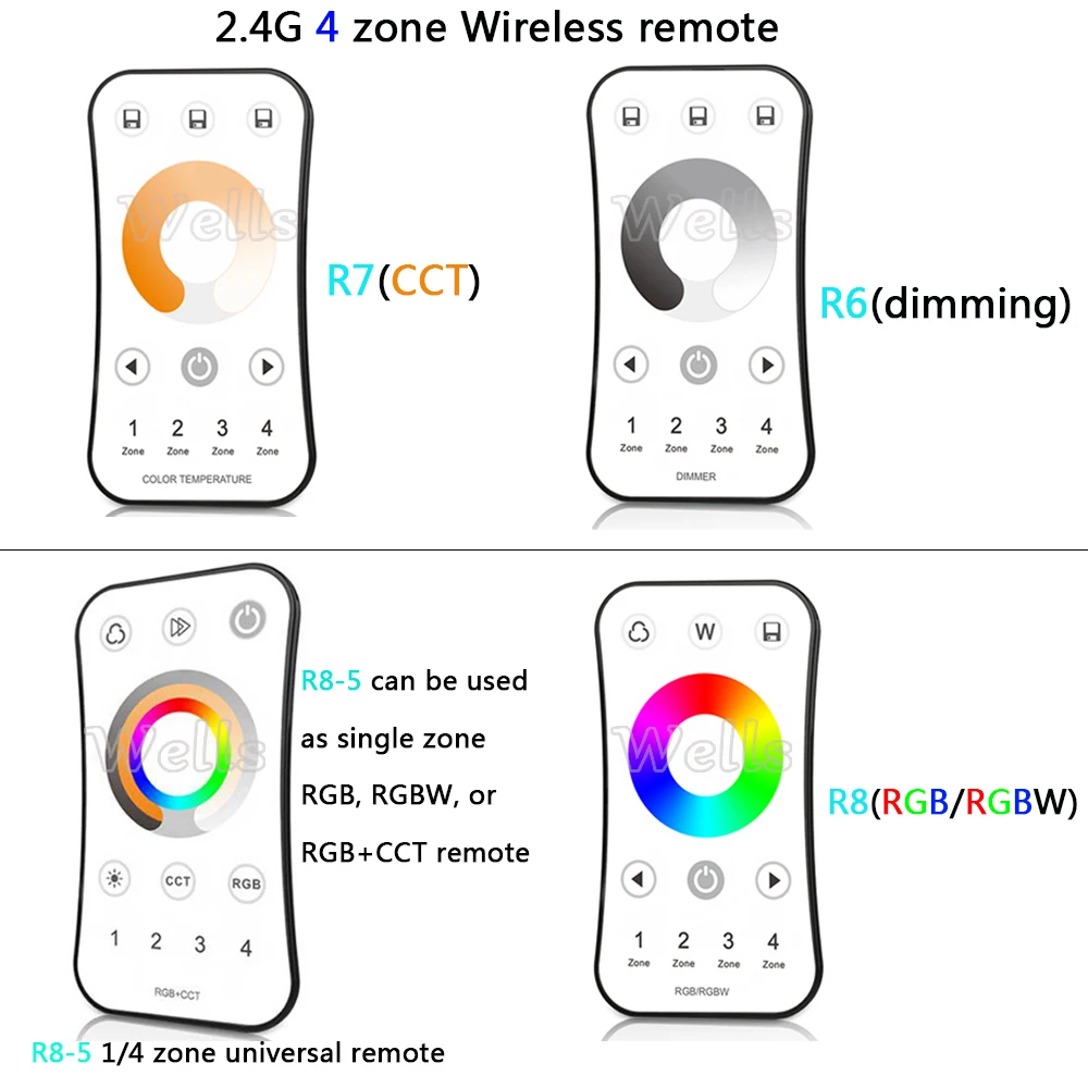 

2.4G RF wireless LED Touch Remote Single Color /Color temperature/RGB/RGBW led Remote dimmer controller
