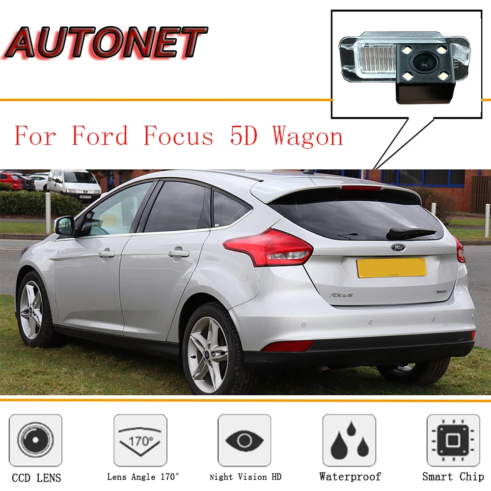 Осенняя камера заднего вида для Ford Focus 5D автомобиля с кузовом универсал ST wagon MK3