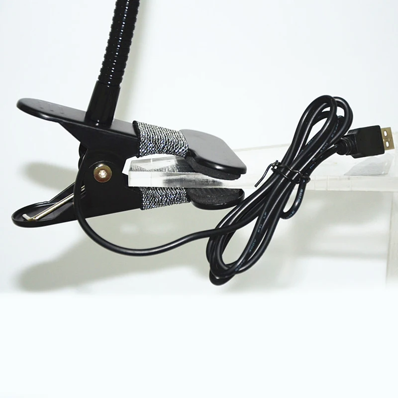 Новое USB зарядное устройство Светодиодная настольная с зажимом настольная лампа 3X/10X увеличительная линза Регулируемый гибкий портативный детский свет 5 Вт светодиодный свет
