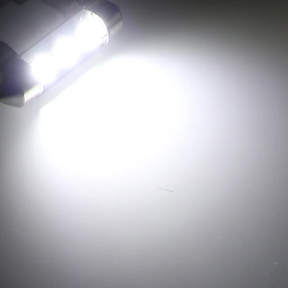 10 шт. яркая белая светодиодная автомобильная лампа C5W 5050 3 Smd 3Smd 31 мм 36 39 41 Dc 12v Festoon