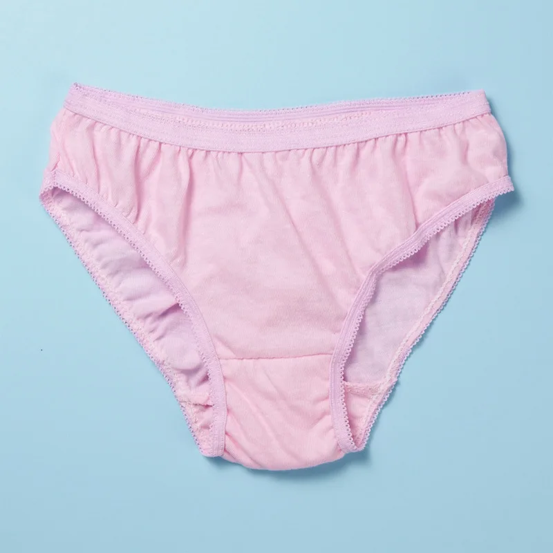 Top Quality 100% Cotton Disposable Panties For Women Pure Cotton Business Travel Disposable Underwear Briefs 50pcs/lot JJ-021