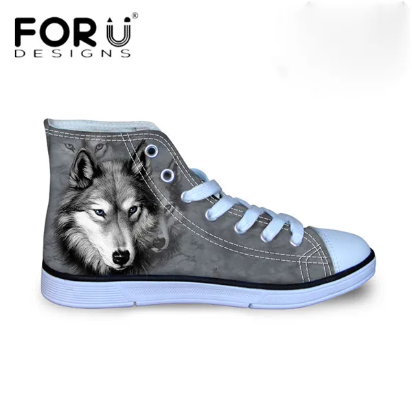 W1428AK FORUDESIGNS/Модная весенняя женская обувь с высоким берцем из вулканизированной ткани женская парусиновая обувь для отдыха с 3D-принтом «Галактика» - Цвет: W1428AK