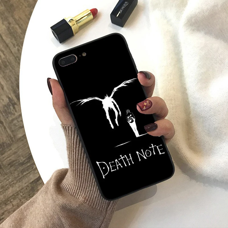 Death Note, мягкий черный силиконовый чехол из ТПУ для телефона Ryuk kira, чехол для телефона iPhone XS MAX 8, 7, 6, 6S Plus, X, 5, 5S, SE, чехол, Fundas Capa