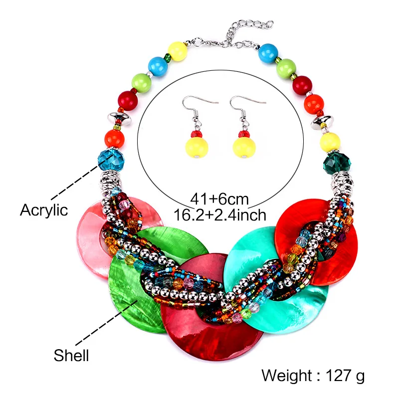 Женское винтажное ожерелье чокер Find Me яркое массивное макси в стиле бохо